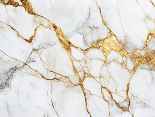 Elegant white marble texture with gold veins for luxurious interiors
