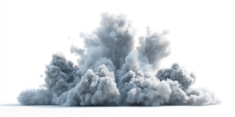 Nuclear Cloud Shockwave: Explosive Energy Visualized in a Powerful Render
