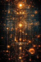 Fototapeta premium Space scene with stars in galaxy. Panorama. Universe filled with stars, nebulae and galaxies