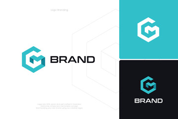 G Letter trademark brand logo 