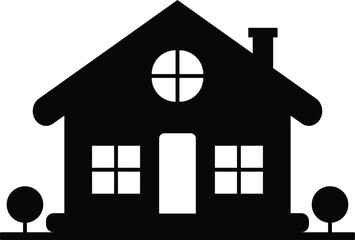 Home page icon. Simple house symbols. House icon isolated on white background.