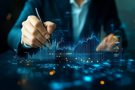 会社のマーケティング部門で働くビジネスマン男性。
