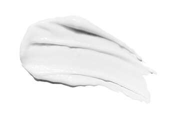 Skin care beauty product. Face or eye white cream hair balm white background