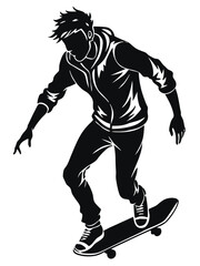 skateboard silhouette