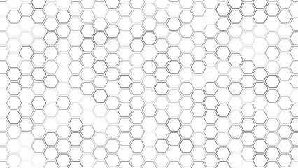 Pattern Hexagonal white for paper template design and texture background, Grey decorative background with texture, tile decor, Background with copy space
