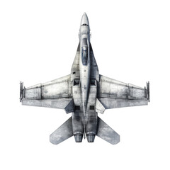 A fighter jet is flying in the air