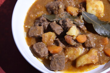 beef stew with potatoes and carrots
