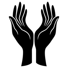 silhouette of hands