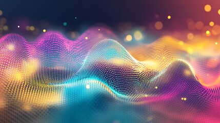 Abstract colorful wave background. (1)