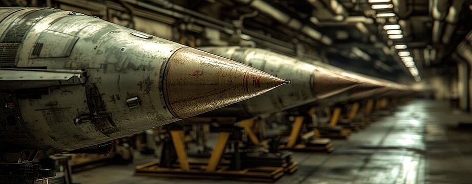 Here's the requested information

 Military Missiles in a Factory