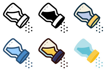 seasoning salt shaker bottle icon vector illustration