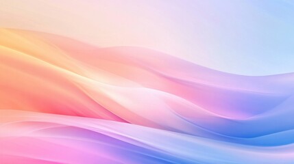 Fototapeta premium Color Waves: A captivating abstract composition features flowing waves of color, creating a visually stunning and dynamic artwork.