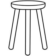 Stool Chair Outline