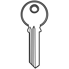 Simple Key Illustration