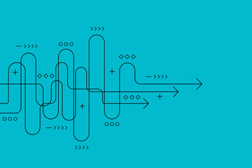 Abstract arrow direction. Business investment to success. financial data graph strategy. Technology background. High speed.