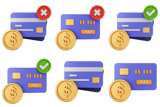 3d trading money transaction finance currency icon set bundle illustration