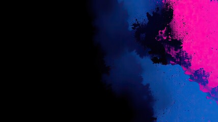 Obraz premium Abstract Blue Pink Ink Splatter Background Design