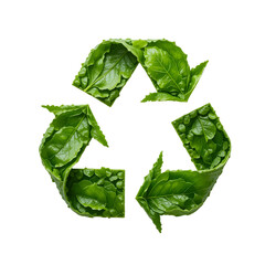 recycle symbol isolated on transparent background 