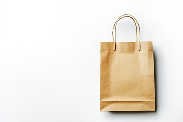 Simple kraft paper shopping bag