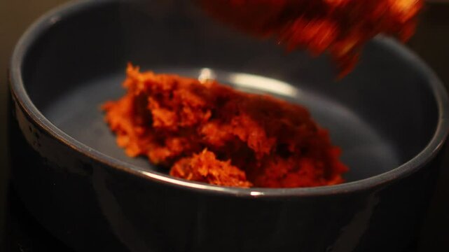 Traditional Gajar Ka Halwa Served, Authentic  carrot Dessert Moment