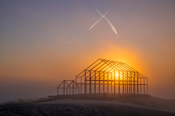 Landmark on Norddeutschland tip, Neukirchen-Vlyn, Germany