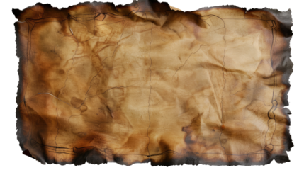 Ancient parchment: A captivating aged parchment, bearing the marks of time and adventure, hints at untold stories and historical intrigue.