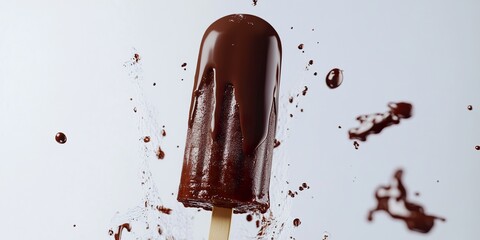 Creamy Popsicle on a Stick: Cool Treat for Summer, Refreshing and Delicious.
