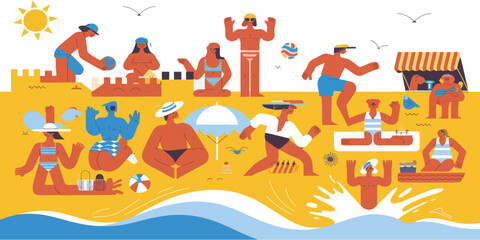 Coastal Joy A Cheerful Celebration of Beachside Fun