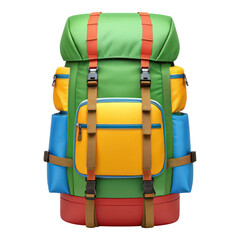 Brightly designed backpack perfect for summer adventures featuring multiple pockets and spacious interior for all your