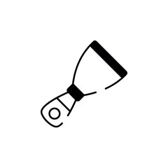 Scraper icon design with white background stock illustration