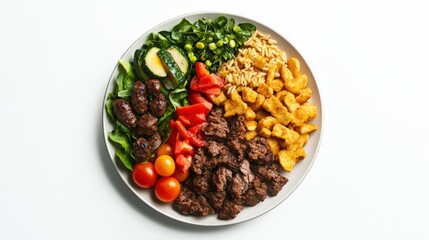 Plate of food displayed in an elegant setting representing culinary art and dining experience in a professional context
