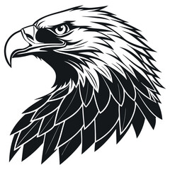 Eagle  Silhouette Logo vector Illustration