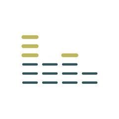 Obraz premium Equalizer, frequency with dashes vector icon