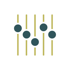 Equalizer vector icon. Music sound wave symbol