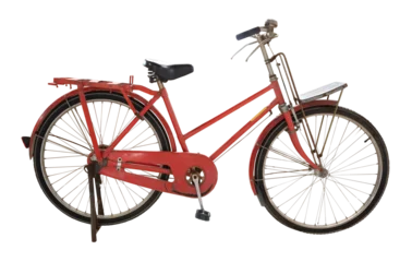 ed classic bicycle isolated on transparent background