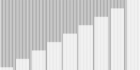 abstract geometric wave line pattern art vector illustration. black and white design