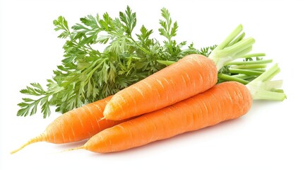 Fresh Carrots with Green Tops