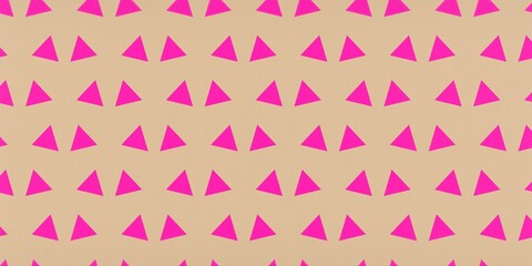 Pink Triangles Beige Background Geometric Pattern Design Texture Repeat Modern Minimalist Simple Abstract Art Wallpaper