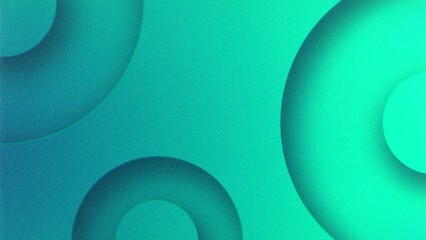 Abstract Teal Green Background Design Circles Overlay Texture Pattern Gradient