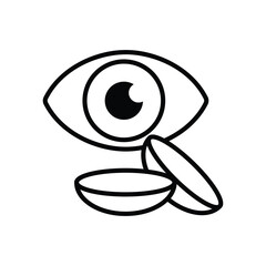 contact lenses icon lens