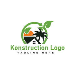 Construction Business Logo Design Vector Template