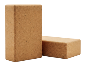 Natural Cork Yoga Blocks for Stability and Support