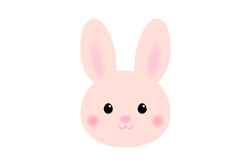 ピンクのうさぎのアイコン　