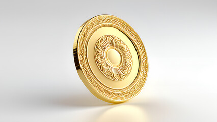 gold currency coin isolated