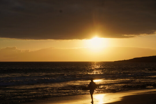 Diego Hern&aacute;ndez Beach. Adeje, Tenerife, Canary Islands. This secluded beach is only accessible on foot after a long walk. It offers one of the most beautiful sunsets on the island.