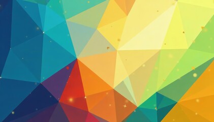 Obraz premium Vibrant geometric shapes in blue, orange, and green, vibrant, design, abstract