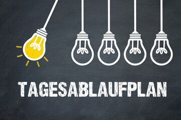 Fototapeta premium Tagesablaufplan 
