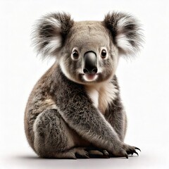 Fototapeta premium Adorable Koala: A Close-Up Portrait, Soft Fur, Gentle Expression