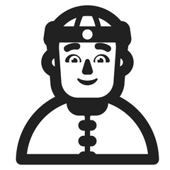 Obraz premium Person in Traditional Hat