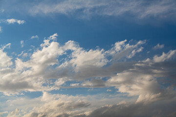 Beautiful blue sky with clouds.
